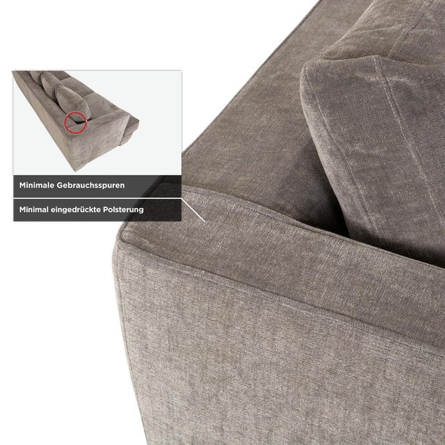 Grey Fabric Eros 2100 Four-Seater Sofa from Flexform For Sale - Image 6 of 12