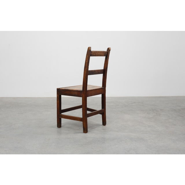 Antique Late 19th Century Oak Side Chair, Belgium For Sale - Image 5 of 17