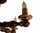 Copper French Beech Well Chandelier, 1940 For Sale - Image 8 of 11