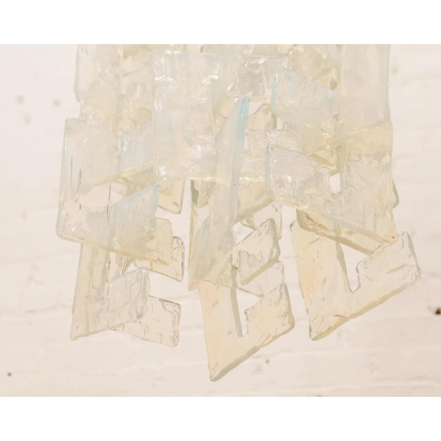 A.V. Mazzega Opulent Murano Glass Chandelier Attributed to Carlo Nason Mazzega For Sale - Image 4 of 5