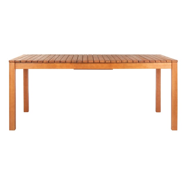 Wood Marson Dining Table, Natural For Sale - Image 7 of 9