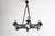 Mid-Century Modern Large Brutalist Handcrafted Wrought Iron Chandelier, 1960s For Sale - Image 3 of 12