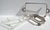 Pyrex 1950s Pyrex Glass Silver Plate Holders Rectangle Baking Pan Casserole Serving Dishes - Set of 2 For Sale - Image 4 of 18