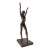 Mid-Century Vintage Bronze Ballerina Sculpture For Sale