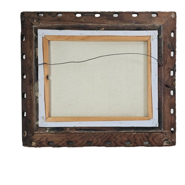 Stil Llife Floral Oil Painting Gesso Gilt Gold Frame For Sale - Image 11 of 12