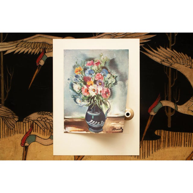 1940s 1940s After Maurice Vlaminck "Flowers", First Edition Period Swiss Offset Lithograph For Sale - Image 5 of 7