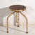 Industrial Stool with White Patina, 1950 For Sale - Image 6 of 6