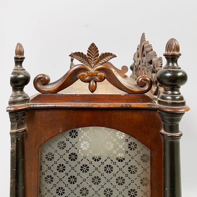Italian Wall Cabinet with Mirror, 1930s For Sale - Image 17 of 18