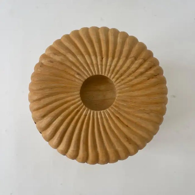 Wood 1970s Georges Briard Sculptural Organic Modern Carved Wood Ice Bucket, Thailand For Sale - Image 7 of 10