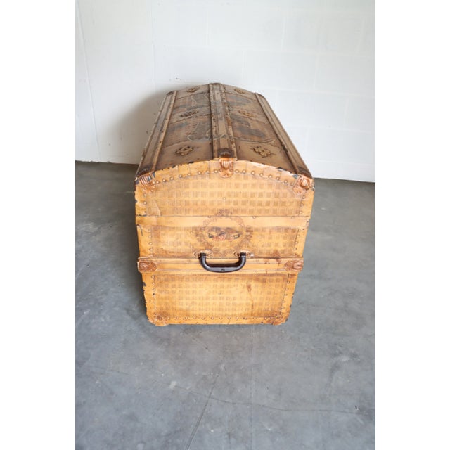 1960s Paint Decorated Steamer Trunk For Sale - Image 9 of 12