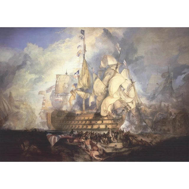 Artist: J.M.W. Turner Title: The Battle of Trafalgar Year: 2008 Signed: No Medium: Offset Lithograph Paper Size: 26.5 x 33...