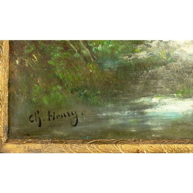 C.H. Harmon, American Landscape, 1900s, Oil on Canvas, Framed For Sale - Image 5 of 6