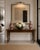 An elegant Antique Victorian figured mahogany hall console table dating from around 1850, of exceptional quality and...