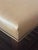 Lee Industries Large Leather Cocktail Ottoman in Apex Sand Tan Color Wood Slats Great Used Condition. On Casters For Sale - Image 10 of 11
