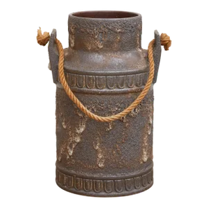 Circa 1960s Salt Glazed Brutalist Earthenware Vessel