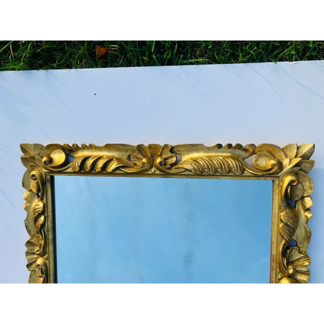 Vintage Florentine Gold Leaf Mirror For Sale In Boston - Image 6 of 6