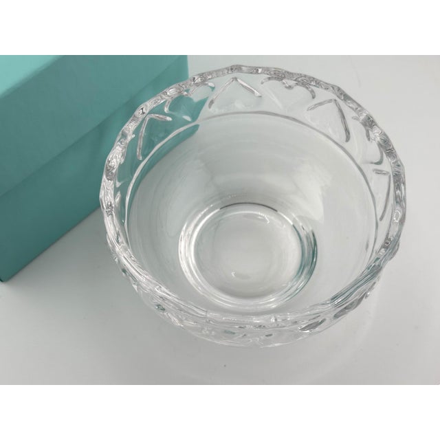 Tiffany and Co. Tiffany and Co Crystal Hearts Bowl With Original Box For Sale - Image 4 of 12