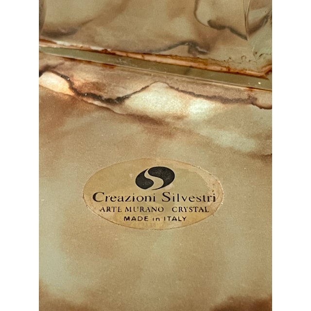 1980s 1980s Vintage Creazioni Silvestri Murano All Glass Covered Box For Sale - Image 5 of 10