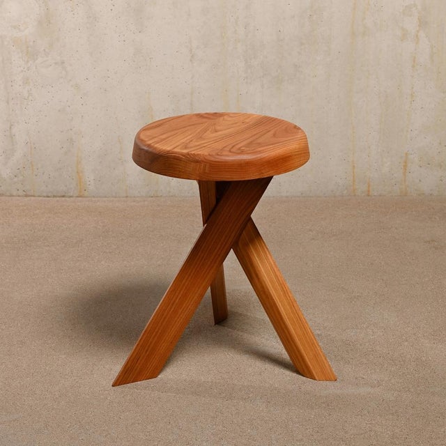 Pierre Chapo Stool S31 Model in Elmwood by Pierre Chapo, France For Sale - Image 4 of 18