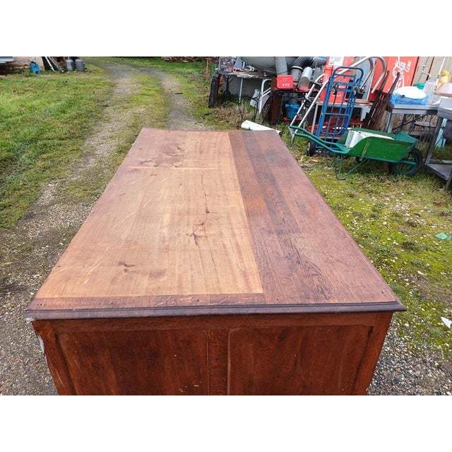 Antique Drapers Table in Oak, 1930s For Sale - Image 4 of 12