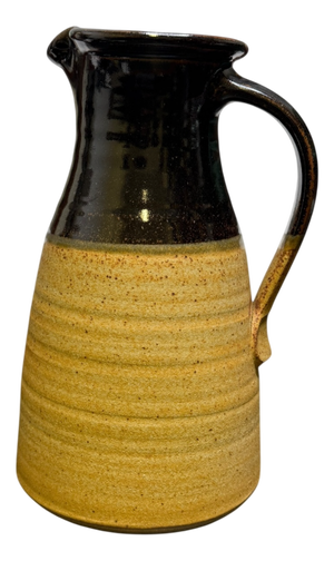 Mid-Century Modern British Studio Pottery Jug with Tenmoku Glaze, 1960s
