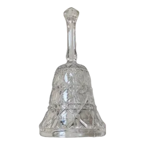 Mid 20th Century Vintage Crystal Glass Dinner Bell