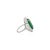 Green Luxury 13.17 Ct Oval Emerald & 3.39 Ct Natural Diamond Ring Size 6 in 18k Solid Gold For Sale - Image 8 of 14