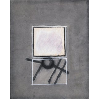 Target in Square, Shlomo Cassos Collage on Paper For Sale