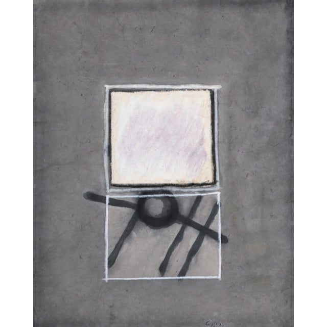 Target in Square, Shlomo Cassos Collage on Paper For Sale