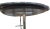 Mid Century Modern Eames Attributed Black Glass Top Chrome Base For Sale - Image 4 of 5