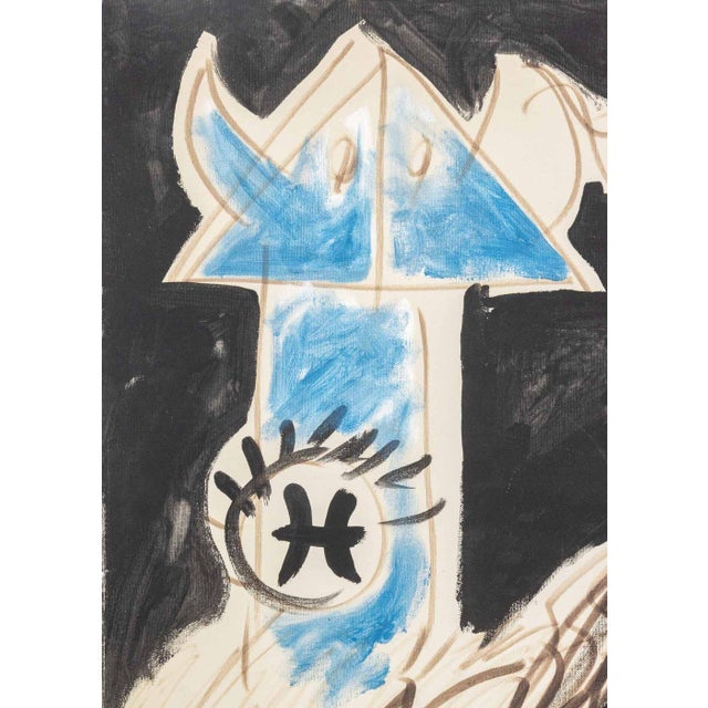 1970s Walter Gaudnek "Study for Madonna With Totem" Oil For Sale - Image 5 of 9