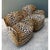 Wood Vintage Leopard Print Velvet Swivel Chairs - A Pair For Sale - Image 7 of 12