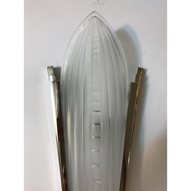 Early 20th Century French Art Deco Sconces Signed by Genet Et Michon - a Pair For Sale - Image 5 of 10