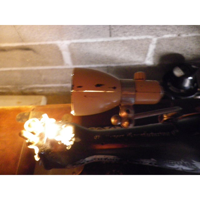 Singer Sewing Machine with Lighting, 1928 For Sale - Image 11 of 18