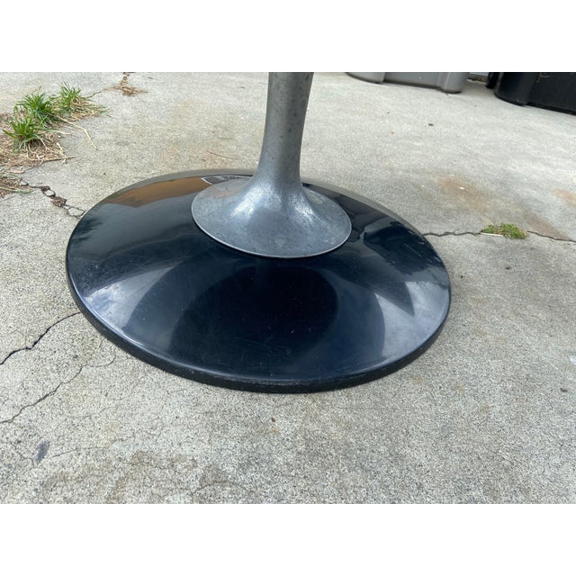 Vintage Mid Century Modern Smoked Glass Chromcraft Oval Tulip Table For Sale In Sacramento - Image 6 of 12