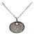 Diamond Disc Necklace 14k Gold Black Rhodium 0.18ctw Diamonds For Sale