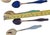 1950s Gustav Hellstrøm Norway Sterling Guilloché Enamel Vermeil Demitasse Spoons, Set of 6 in Original Case For Sale - Image 10 of 11