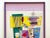 This Vassily Kandinsky rare vintage 1991 fine art lithograph print custom framed Modernist poster " Une Page Du Carnet A...