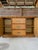 Vintage Boho Coastal Dixie Campaign Style Faux Bamboo Sideboard With Herringbone Panels For Sale - Image 10 of 12