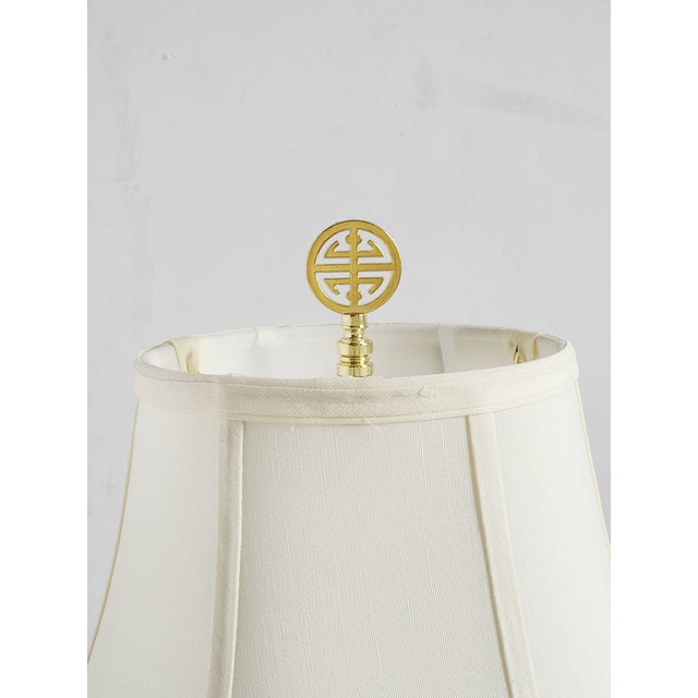 Vintage Bamboo Motif Small Table Lamp For Sale - Image 9 of 10