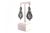 Queen Style Gold and Silver Earrings with Zirconias, Set of 2 For Sale - Image 6 of 9