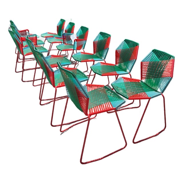 Set of 12 Tropicalia Jungle Chairs Patricia Urquiola For Sale