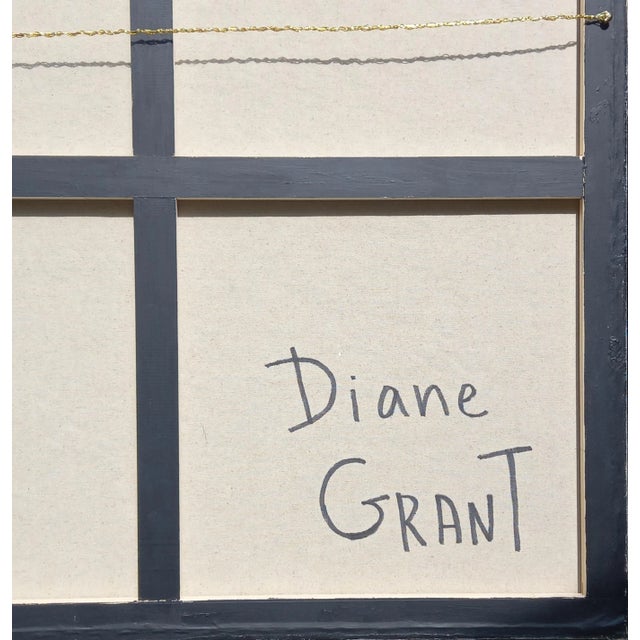 2020s Very Large 39' X 39' Natural Palette Yellow Butter & Tan Relief Abstraction by Diane Grant For Sale - Image 5 of 6