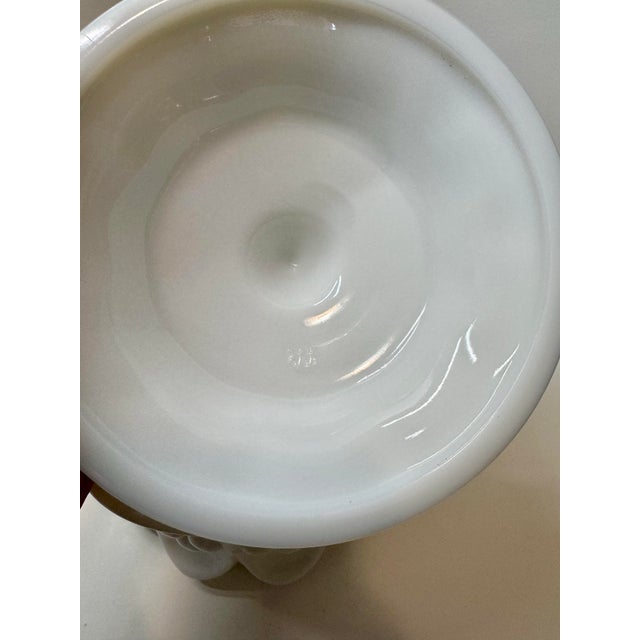 Mid-Century Modern Vintage Westmoreland Milk Glass #109 "Paneled Cherry" Biscuit Jar For Sale - Image 3 of 5