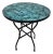 27" Emerald Green Moroccan Mosaic Table — Bejmat Tile Design For Sale