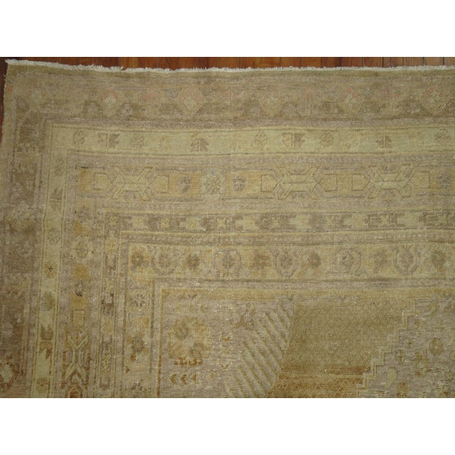 Gold 19th Century Zabihi Collection Khotan Gold Geometric Gallery Size Rug - 8'6" x 15' For Sale - Image 8 of 9