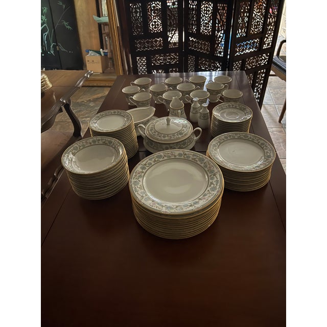 Vintage Noritake Miyoshi 7194 Ivory China Set 88 Pieces Chairish