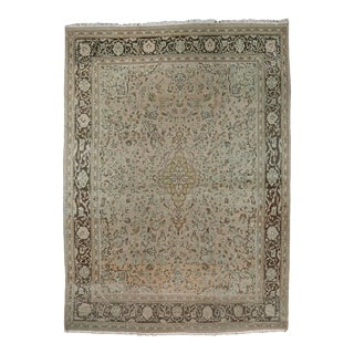 Vintage Traditional Hand-Knotted Wool Rug - 10" X 13'7" For Sale