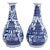 Chinese Blue and White Bottle Vases, Pair For Sale
