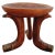 Brown Tribal Stool with Brass Details, 1950s For Sale - Image 8 of 8